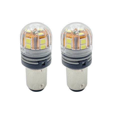 SUPERIOR ELECTRIC Boat and RV LED Light Bulb - 15LED 10-30V 320 Lumens 2.8W White 1157-15W-D2